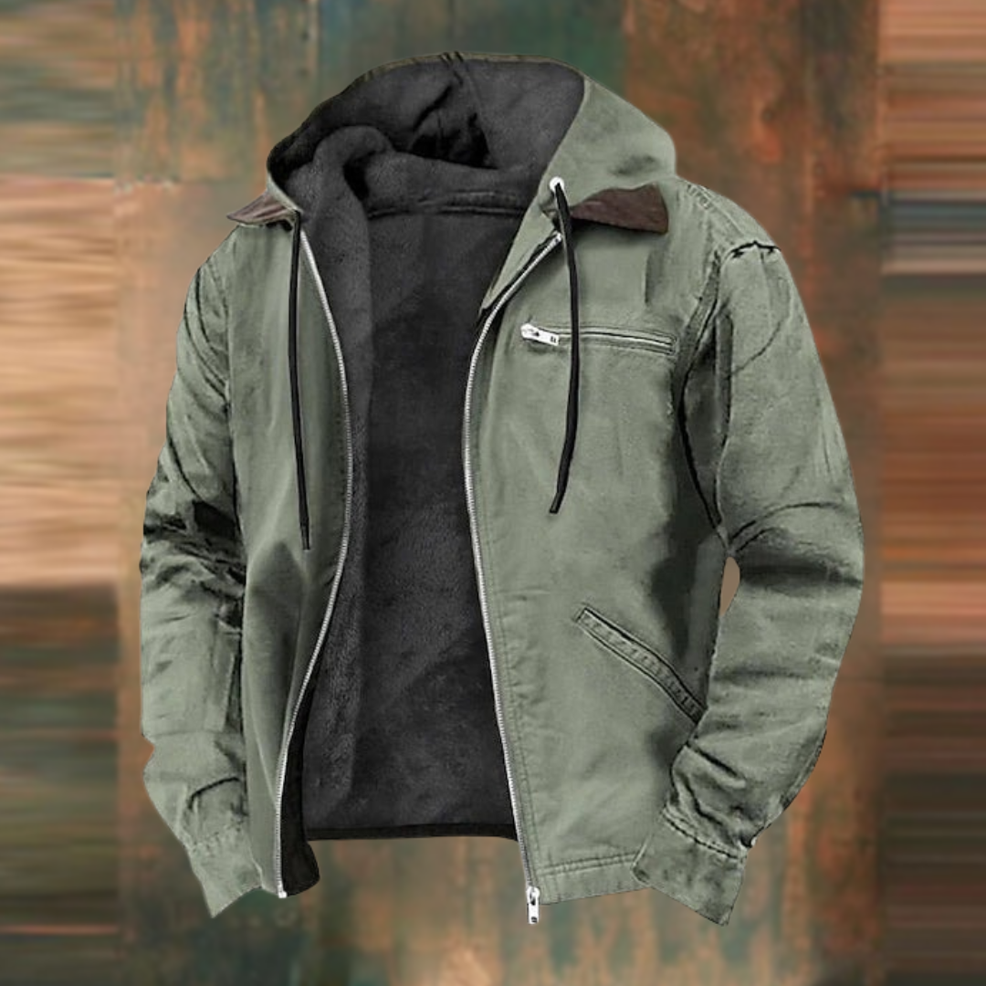 NATE Zipper Hooded Jacket